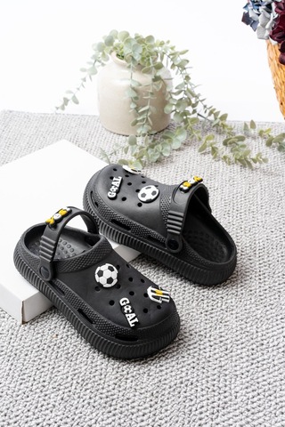 N Moda Unisex Çocuk Figürlü Sticker Sandalet-terlik Beşiktaş