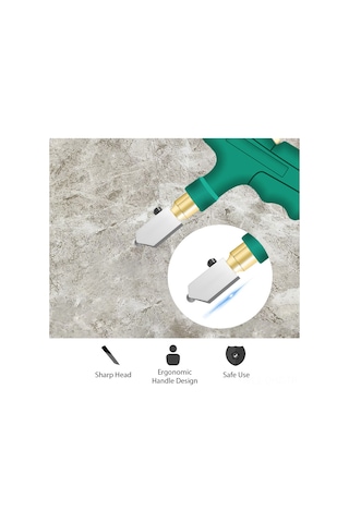 Aubyhe Cam Ve Seramik Kesici Takımı, Elden Tutulan Metal-plastik Gövde İle 2 Adet Yedek Uç, Kolay Ve Pratik Kullanım