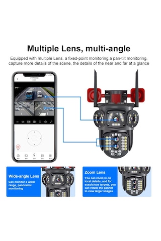 Avenir Av-s314 Wifi Hoparlörlü 4mp 2 Kameralı 10x Optik Zoomlu Pt