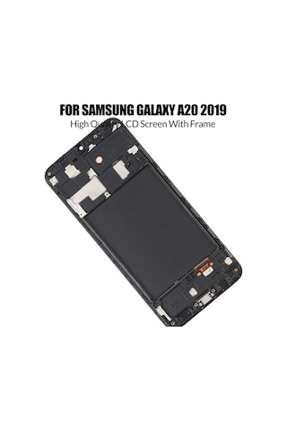Samsung Uyumlu Galaxy A20 Lcd Ekran Dokunmatik Çıtalı