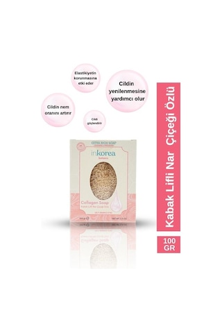İnkorea Bergamot & Vanilya Kabak Lifli Sabun 100 G