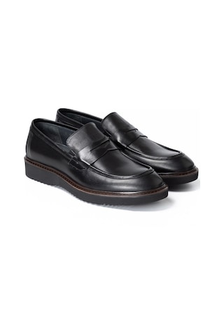 Black Bambi Klasik Ayakkabı Erkek Ka-26y-c4650 John May Casual Shoe Siyah