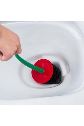 Güzel Kiraz Şekli Lavabo Fırçası Tuvalet Fırçası Ve Amp Tutucu Seti Yaratıcı Temizleme Aracı Plastik Banyo Aksesuarları Kırmızı Yeşil Tuvalet Fırçası Tutucular Altın - Krom