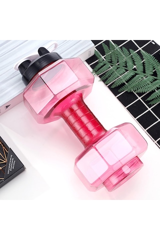 Suntek Fitness Halter Ağırlığı Güçlü Su İçecekleri Şişesi 2600ml-kırmızı