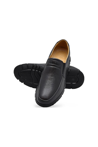 901 Tam Ortopedik Taban Hakiki Deri Erkek Ayakkabı Günlük Ultra Comfort Ö.erdem Siyah