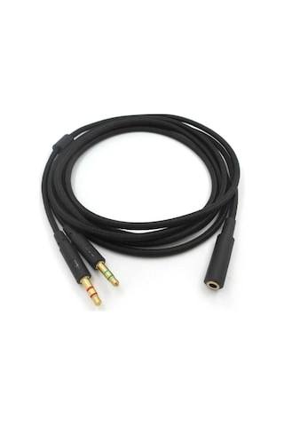 Kingston Hyperx Cloud 2/alpha Uyumlu Gaming Kulaklık Ses Kablosu Siyah