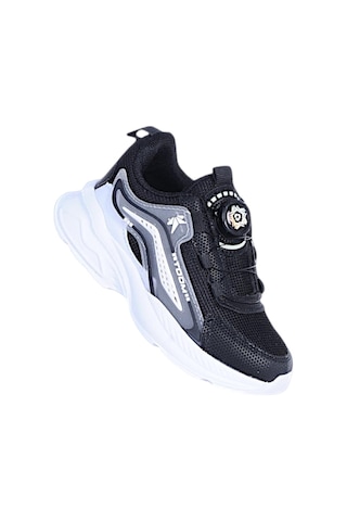 Ayakcenter Toom 011 Siyah Akıllı Bağcıklı Erkek Çocuk Spor Ayakkabı