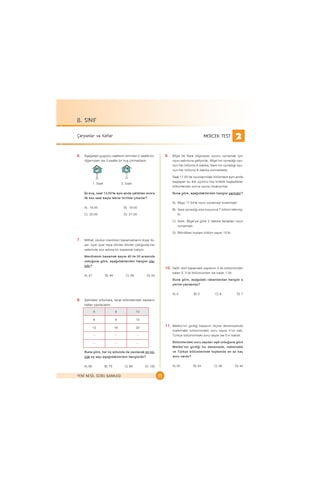 8. Sınıf LGS Matematik Nesil Soru Bankası N11.1123