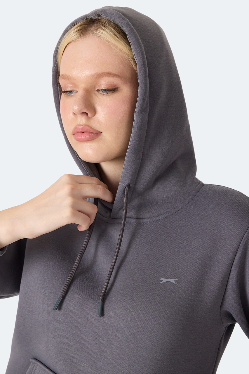 Slazenger Mılıo I Kadın Gri Sweatshirt Gri