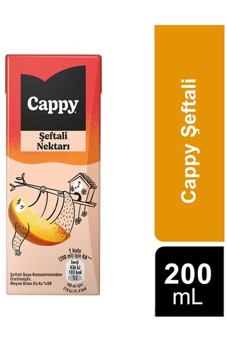 Cappy Şeftali Nektarı 200 Ml X 27 Adet