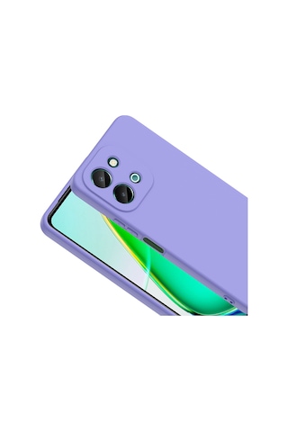 Noktaks - Vivo Uyumlu Vivo Y28 4g - Kılıf İçi Kadife Koruyucu Mara Lansman Kapak - Lila - T37823 Lila