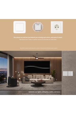 Yifomall Aqara T1 Zigbee 3.0 Akıllı Anahtar Modülü: Uzaktan Kontrol, Elektrik İzleme, Zamanlayıcı Ve Aşırı Yük Koruması Sıfır Ve Akım Tel Versiyonu