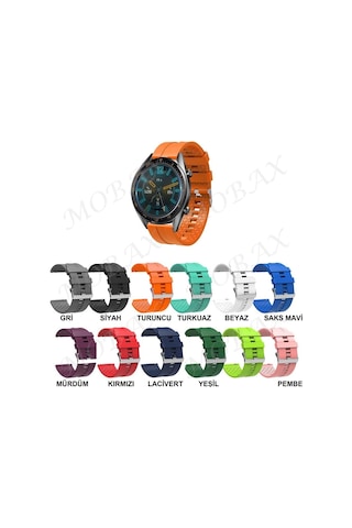 Huawei Watch Gt Gt2 Gt2E Gt2 Pro Gt3 46Mm Kordon Silikon Şerit Ko