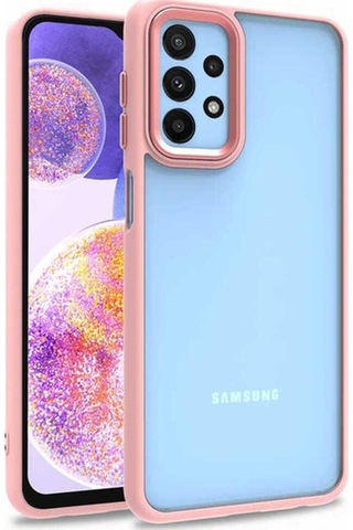 Galaxy A23 Kılıf Zore Flora Kapak Rose Gold