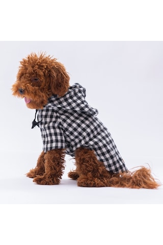 Pawstar Beyaz Ekose Oduncu Kedi Köpek Gömleği