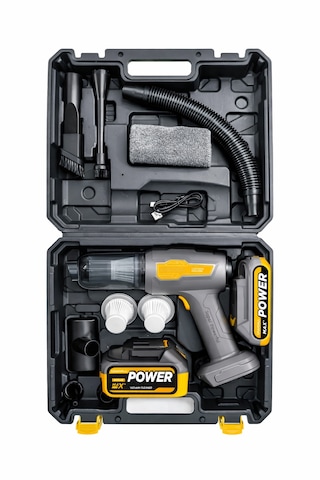 20000pa Çift Bataryalı 120w Araç İçi Süpürge 2in1 Vakum Üfleme 100.000rpm Kablosuz Güçlü 20000pa İki Bataryalı