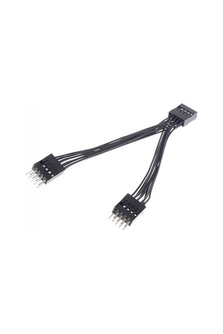 Anakart İçin Usb 2.0 Uzatma Kablosu 9 Pinli 1 Dişi 2 Erkek Y Kablo