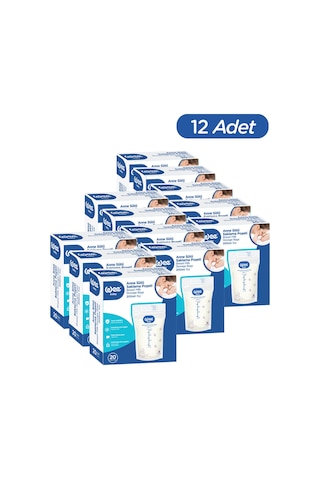 20'li Anne Sütü Saklama Poşeti 20x12 240 Adet