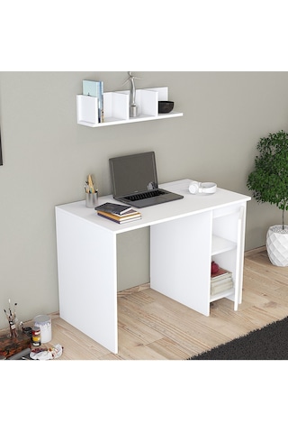 Umg Mobilya Ege Kulpsuz Çalışma Masası, Bilgisayar Masası Beyaz