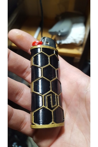 Byr Standart Bıc Çakmak Kutusu Plastik Aparattır 3d