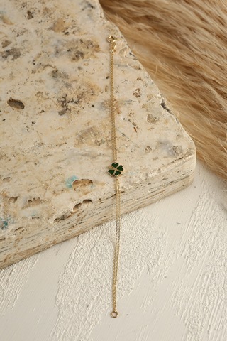 MiletKuyumculuk 14 Ayar Yonca Bileklik