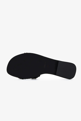 Valmenti Kadın Hakiki Deri Siyah Deri Düz Terlik 1141 509 Bn Trlk Y26 Black Leather