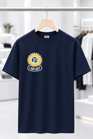 Bayloranzzo Van Gogh I Am Art %100 Pamuk Heavy Cotton Premium Kalite Unisex Tişört Lacivert