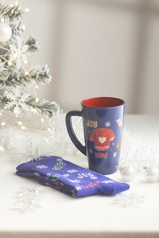 Christmas Joy&snow Çoraplı Hediye Seti Lacivert 400 Cc Renkli