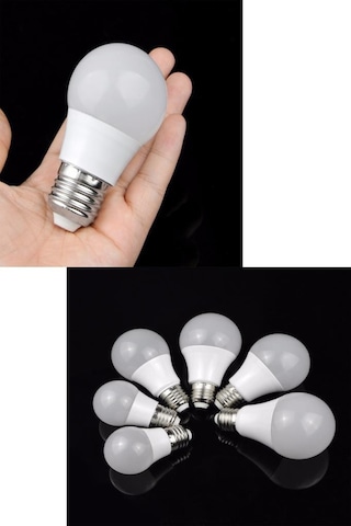 Şahnet 6w E27 Mini Top Ampul 3000k Sarı Işık 10 Adet Minik Avize Lambası