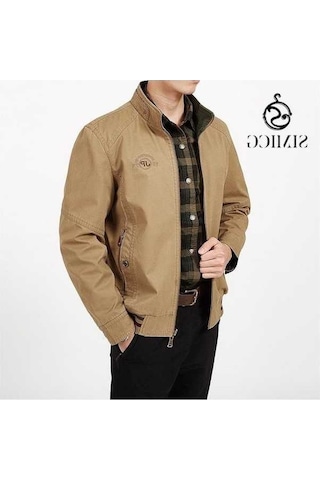 Yingfu Pasifix Erkek Ceket 001, Düğme Detaylı Yeşil - Haki