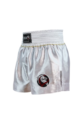 Dragondo Mt3033 Muaythai Şortu Beyaz Kick Boks Şortu Beyaz