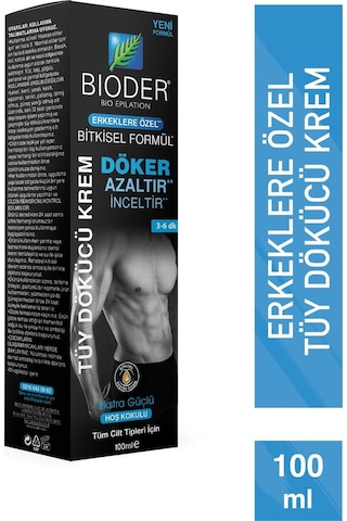 Bioder Erkek Tüy Dökücü Krem 6 x 100 ML