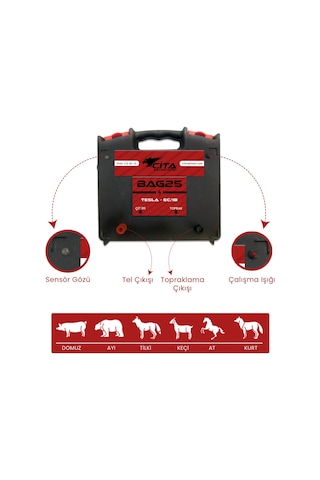 2 Dönüm İçin Hazır Elektrikli Çit Makinesi Seti