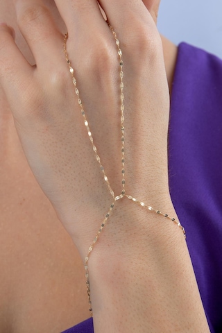 14 Ayar Altın Aynalı Zincir Şahmeran Sah0009 Sarı Altın