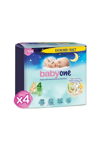 Babyone Gece Bebek Bezi 4 Numara Maxi Ultra Fırsat Paketi 112 Adet