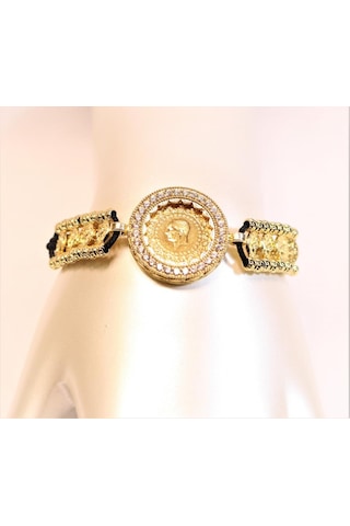 Çeyrek Altınlı Bayan Bileklik Sarı Sarı Altın