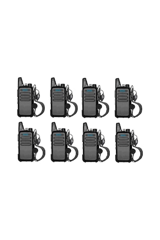 8li Pmr 446 Türkçe Konuşan El Telsizi Yeni Tasarım Type-c Şarjlı Mars Kulaklık Set