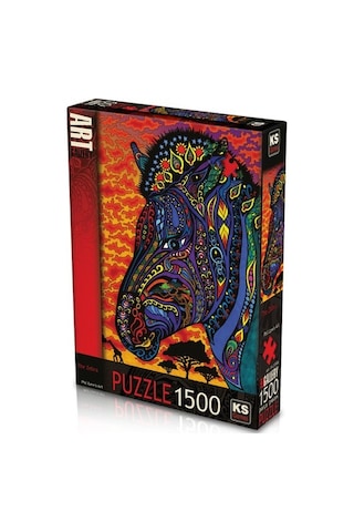 Ks Games 1500 Parça Puzzle Zebra