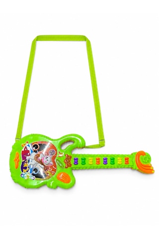 Neon Yeşil Renkli Mini Oyuncak Gitar