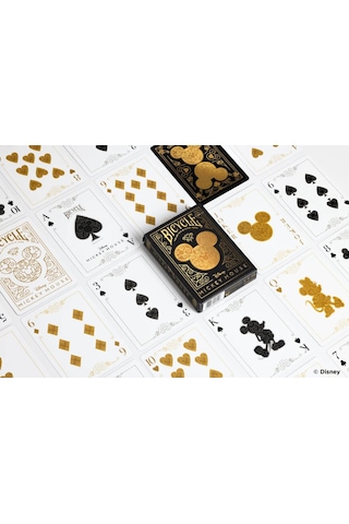 Bicycle Disney Mickey Mouse Black And Gold Premium Oyun Kağıdı İs