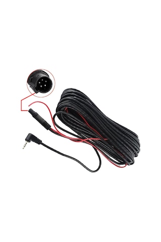 2.5mm Trrs Jak Konnektörü 5 Pin Araç Geri Görüş Kamerası Uzatma Kablosu 10m
