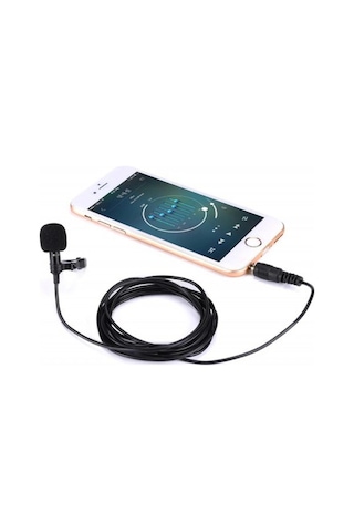 3.5mm Jak 1.5 Metre Double Mikrofon - Siyah Evimdeyokyok