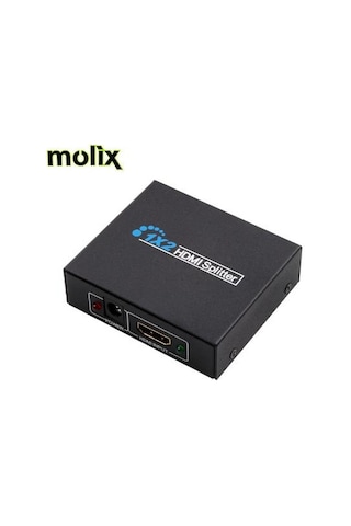Molix 2 Port Hdmı Çoğaltıcı Splitter Hdmı 1.4V Çoklayıcı Dağıtıcı