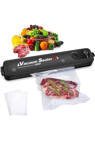 Vacuum Sealer Gıda Vakum Ve Mühürleme Makinesi 10 Poşetli
