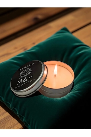 Myhand Soyawax Gümüş Teneke Eternal Love Esans Kokulu Mum 60 Gr Gümüş