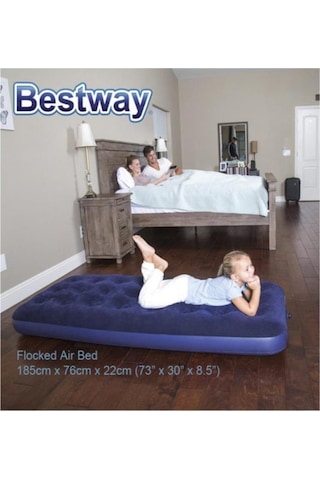 Bestway 67000,tek Kişilik Şişme Yatak 185x76x22 Cm Lacivert