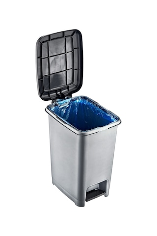 Bvlx 40 Lt Slim Pedallı Çöp Kovası Beyaz