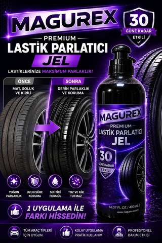 Premium Lastik Parlatıcı Jel 400 Ml - 30 Güne Kadar Etkili Islak Görünüm & Uzun Süreli Koruma