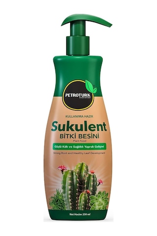 Petroturk Succulent Sıvı Bitki Besini 250 Ml 1