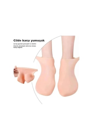 Çatlak Silikon Ayak Koruyucu Patik Tam Boy Nemlendirici Ayak Çorabı Topuk Çatlakları Ve Ayak Bakımı Için Unisex